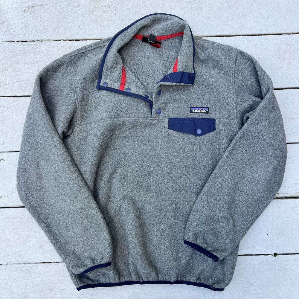 Patagonia Synchilla Vintage Gray Pullover Fleece Woman's-Size M